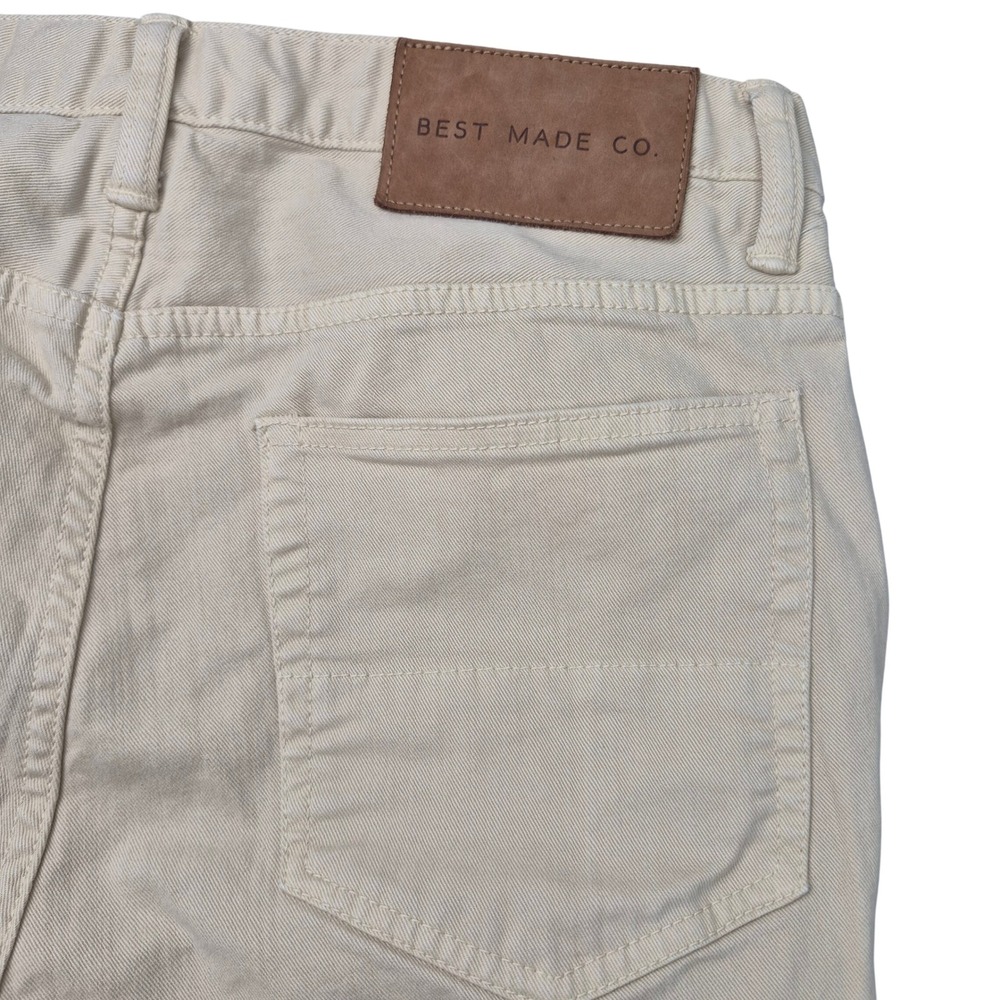 Best Made Co 32x34 Mens Straight Leg‎ Twill Pants Sand Beige Workwear Light Tan